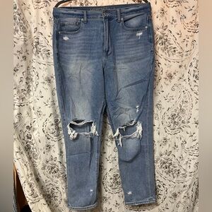 American Eagle Outfitters Blue Distressed Jeans